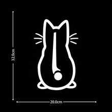 Carica l'immagine nel visualizzatore di Gallery, Adesivo per Tergicristallo, 2 Pezzi con Gatti, Riflettente, Divertente Cartone Animato, Gattino, Coda, Auto, Impermeabil