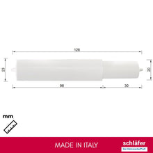 Carica l'immagine nel visualizzatore di Gallery, Schläfer 281815 | Rullino porta carta igienica universale, porta rotolo, portarotolo a muro con molla per bagno wc in ab