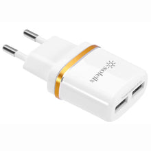 Carica l'immagine nel visualizzatore di Gallery, Caricatore USB da Muro, 3.1A 5V Caricabatterie Alimentatore Presa USB 2 Porte, Spina per modelli iPhone XS Max XR X 8 7 