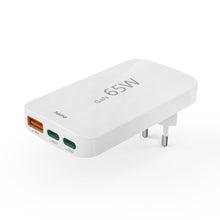 Carica l'immagine nel visualizzatore di Gallery, Hama Caricatore USB C (caricatore rapido 65 Watt, spina di ricarica per presa 2 x USB-C, 1 x USB-A, per cellulare, lapto