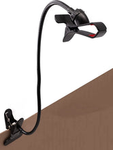 Carica l'immagine nel visualizzatore di Gallery, System-S Supporto per smartphone con collo di cigno in metallo da 45 cm, morsetto da tavolo con apertura di 5 cm, pinza 