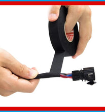 Carica l'immagine nel visualizzatore di Gallery, Dpm tapes - tesa 51036 Nastro Telato Nero per Cablaggi Auto e Moto, Tessuto PET Resistente ad Abrasione e Alte Temperatu