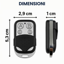 Carica l'immagine nel visualizzatore di Gallery, ENTERELETTRONICS Telecomando per cancelli (3 PZ.) SOLO a 433,92 MHz e a codice FISSO-Nuovo Microchip Maggiore Compatibil