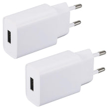 Carica l'immagine nel visualizzatore di Gallery, Caricabatterie USB 5V/2A 10W, 2 Pezzi Alimentatore Caricatore USB Presa Spinotto Compatibile con Cuffie,Smartphone,Orolo
