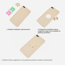 Carica l'immagine nel visualizzatore di Gallery, Confezione 4Pcs Sottili Metallo per Supporto Magnetico, Adesivo Porta Cellulare/Supporto Telefono