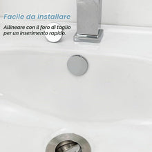 Carica l'immagine nel visualizzatore di Gallery, Anelli di Troppo Pieno, 4 Pezzi Anello di Troppo Pieno per Lavello, Copertura Rotonda de Troppopieno, Decorativo Strarip