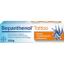 Carica l'immagine nel visualizzatore di Gallery, Bepanthenol Tattoo Pasta Trattamento Intensivo Tatuaggi, Pantenolo, 100g