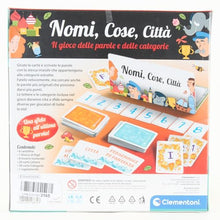 Carica l'immagine nel visualizzatore di Gallery, Clementoni - Nomi Cose e Città, Gioco da Tavolo con 29 Carte Categoria, per Bambini dai 7 Anni in Su e Tutta la Famiglia, 2-6 Giocatori, Idea Regalo Made in Italy, Lingua Italiana, 16634