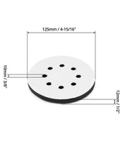 Carica l'immagine nel visualizzatore di Gallery, QWORK® 2 Pezzi 125 mm Platorello per Levigatrice, Platorello Spugna 8 Fori