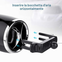Carica l'immagine nel visualizzatore di Gallery, Kaome - Supporto per telefono da auto, per bocchetta di ventilazione circolare, per auto, con una sola mano, anti-graffi