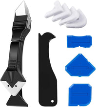 Carica l'immagine nel visualizzatore di Gallery, [Upgrade] 3 in 1 Raschietto Spatola per Silicone Raschietto, LINKINNO Strumenti per Calafataggio Rimozione Tira del Sili