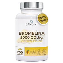 Carica l'immagine nel visualizzatore di Gallery, Bandini® Bromelina Forte 5000 GDU/g Gastroprotetta 200 Compresse,
