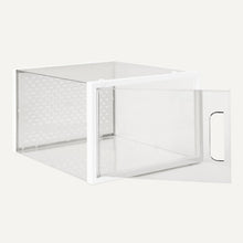 Carica l'immagine nel visualizzatore di Gallery, Amazon Basics Scatole per scarpe impilabili e pieghevoli, formato grande, confezione da 12, Trasparente