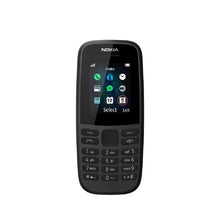 Carica l'immagine nel visualizzatore di Gallery, Nokia 105-2019 Dual Sim Black (TA-1174)
