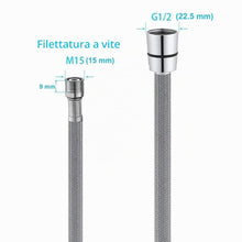 Carica l'immagine nel visualizzatore di Gallery, ONECE Flessibile per Miscelatore Cucina Estraibile, M15/1 x G1/2 x 150 cm