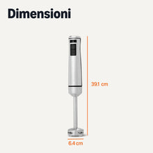 Carica l'immagine nel visualizzatore di Gallery, Amazon Basics - Frullatore a Immersione Manuale Multi-Velocità da 1000 Watt, con Cavo, Colore Argento