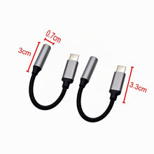 Carica l'immagine nel visualizzatore di Gallery, JZK 2X 10CM adattatore USB C a jack da 3,5 mm, AUX a USB C, adattatore Tipo C a jack per cuffie, per iPhone 15/Plus/Pro/