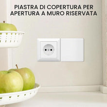 Carica l'immagine nel visualizzatore di Gallery, 2 Pezzi Copertura Cieca da Incasso, Coperture Autoadesive per Prese Elettriche, Placca da Parete Vuota in Plastica, 8,6 