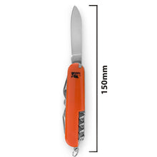 Carica l'immagine nel visualizzatore di Gallery, Velamp Coltello Multitool 10 in 1 – pocket knife con lama in acciaio inox, apribottiglie, cacciaviti e utensili integrat