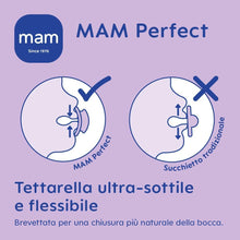 Carica l'immagine nel visualizzatore di Gallery, MAM Perfect Night Succhietto 2-6 mesi, Set da 2 ciucci, Azzurro/Verde