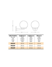 Carica l'immagine nel visualizzatore di Gallery, Velamp SPH206P - Applique da Esterno LED da Parete 200mm⌀ E27, Trasparente