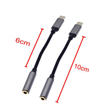 Carica l'immagine nel visualizzatore di Gallery, JZK 2X 10CM adattatore USB C a jack da 3,5 mm, AUX a USB C, adattatore Tipo C a jack per cuffie, per iPhone 15/Plus/Pro/