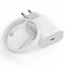 Carica l'immagine nel visualizzatore di Gallery, 20W USB C Caricatore, Rapido Alimentatore Con 2M Cavo Ricarica Type-C to C