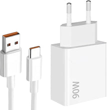 Carica l'immagine nel visualizzatore di Gallery, Caricatore rapido da 90 W per Xiaomi con cavo USB C da 1,5 m Adattatore da 90 W per Xiaomi Redmi Note 14 Pro,15T 15 14 P