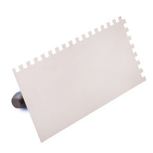Carica l'immagine nel visualizzatore di Gallery, Mivos Cazzuola dentata 8 x 8, in acciaio inox, dentata, 270 x 130, con impugnatura morbida, spatola per capelli antirugg