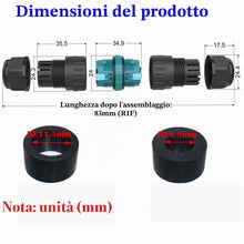 Carica l'immagine nel visualizzatore di Gallery, Connettore per cavo esterno, CTRICALVER scatola di giunzione impermeabile, per cavo esterno per manicotto IP68 impermeab