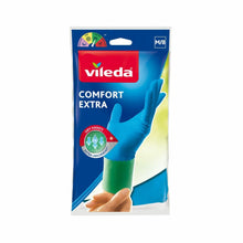 Carica l'immagine nel visualizzatore di Gallery, Vileda Guanti Confort Extra, Riverstimento Anti-Sudore in Schiuma di Lattice, Taglia Media, 1 Paio