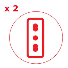 Carica l'immagine nel visualizzatore di Gallery, Poly Pool PP2351 Adattatore Triplo Spina 16 A (Standard Franco/Tedesco) Grande 2 Prese Bivalenti E 1 Presa Pluristandard