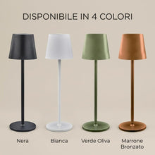 Carica l'immagine nel visualizzatore di Gallery, Lampada da Tavolo Senza Fili LED Ricaricabile, Verde Oliva