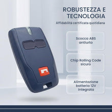 Carica l'immagine nel visualizzatore di Gallery, 2 x 433 MHz Telecomando per apertura cancello BFT, sostituzione telecomando BFT Mitto 2, chiave con attacco per cancello