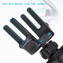 Carica l'immagine nel visualizzatore di Gallery, Kaome - Supporto per telefono da auto, per bocchetta di ventilazione circolare, per auto, con una sola mano, anti-graffi