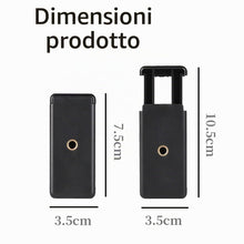Carica l'immagine nel visualizzatore di Gallery, Supporto Telefono per Treppiede, Adattatore Universale con Filetto da 1/4 di Pollice, Morsetto Regolabile, Compatibile c