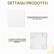 Carica l'immagine nel visualizzatore di Gallery, 2 Pezzi Copertura Cieca da Incasso, Coperture Autoadesive per Prese Elettriche, Placca da Parete Vuota in Plastica, 8,6 