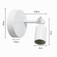 Carica l'immagine nel visualizzatore di Gallery, iDEGU 2 Pezzi Applique da Parete Vintage E27 Lampada da Parete Interno Orientabile a 180° Lampada da Muro Industriale pe