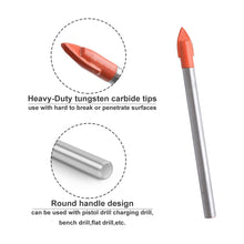 Carica l'immagine nel visualizzatore di Gallery, Gunpla 10 Pezzi 6mm Punta per Vetro Punte Trapano per Bucare Piastrelle Gres Porcellanato Ceramica Vetro Granito in Acci