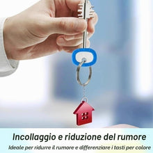 Carica l'immagine nel visualizzatore di Gallery, chiave Set Colorati cap, Flessibile Cover per Identificazione Facile Chiave di Porta - 8 Colori