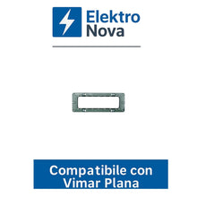 Carica l'immagine nel visualizzatore di Gallery, Elektronova, supporto 7 posti (506) compatibile con Vimar Plana, confezione da 1 pezzo