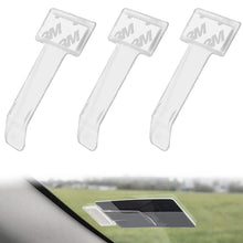 Carica l'immagine nel visualizzatore di Gallery, 3 Pezzi Portadocumenti Auto Parkscheinhalter Windschutzscheibe Kartenhalter Auto Clip Indipendente (Trasparente)