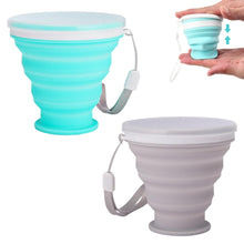 Carica l'immagine nel visualizzatore di Gallery, 2 Pcs Bottiglia pieghevole da viaggio portatile 200ml per campeggio picnic escursioni viaggi a casa