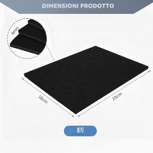 Carica l'immagine nel visualizzatore di Gallery, Feltrini Autoadesivi per Mobili Pesanti – Set da 10 Fogli 20×16 cm Spessore 4 mm – Feltro Nero Ritagliabile, Antiscivolo