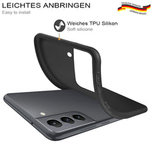 Carica l'immagine nel visualizzatore di Gallery, HSP Cover per Samsung Galaxy S21 FE 5G, Custodia Silicone, Slim Case, Nera
