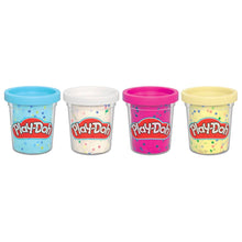 Carica l'immagine nel visualizzatore di Gallery, Play-Doh, Pack de 4 Pots de pâte à Modeler confettis, Activité Manuelle et Créations Multicolore, Pour Filles et Garçons