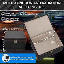 Carica l'immagine nel visualizzatore di Gallery, Faraday Box, Faraday Box per chiavi auto - RFID Signal Blocker, Antifurto, Anti-scansione, Anti-Gps Tracking, Portachiav