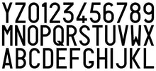 Carica l'immagine nel visualizzatore di Gallery, Adesivi Autoadesivi per Targa Veicoli e Macchine Agricole - Serie Completa di Lettere e Numeri - 1 Unità