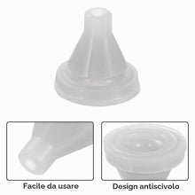 Carica l'immagine nel visualizzatore di Gallery, 100 Pezzi Ugelli in Silicone per Soffione Doccia, Ricambi Universali per Riparazione Soffione in Acciaio Inox, per Foro 