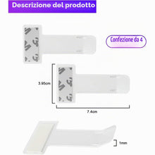 Carica l'immagine nel visualizzatore di Gallery, 4 PCS Clip per Biglietto Parabrezza Supporto Trasparente Porta Ttessere Plastica Clip,Auto Porta Biglietti Trasparente,P
